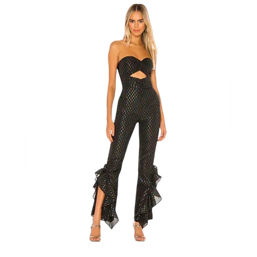 Lovers + Friends Lolita Jumpsuit in Black Size L
